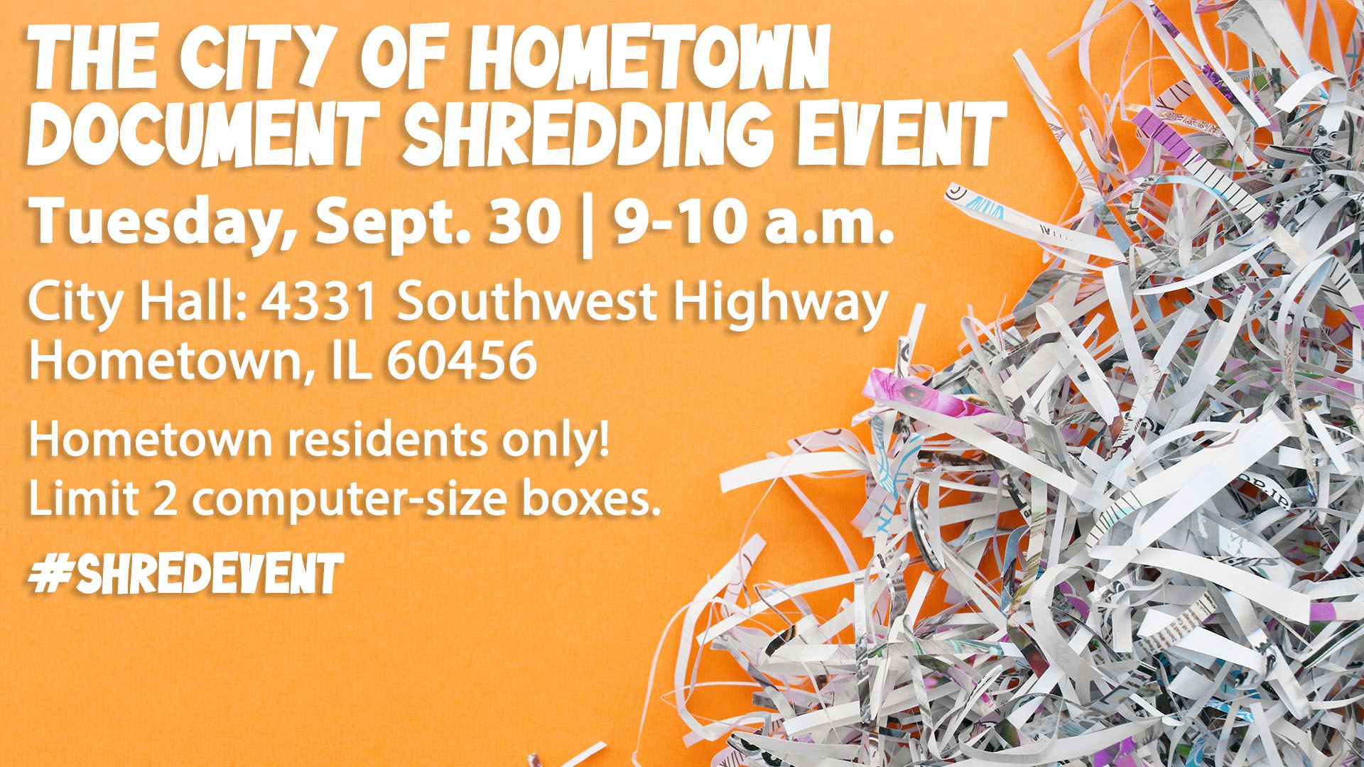 Hometown Shred Event Information